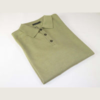 Mens PRINCELY Soft Merinos Wool Sweater Knits Lightweight Polo 1011 - 40 Olive - J.Valintin Men's Wear Legend - 96653