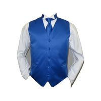 Mens Q. BRAND Formal Vest ONLY after Six Assorted Satin Royal blue - J.Valintin Men's Wear Legend - 6562