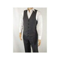 Men's RENOIR Vest Wool 140's Adjustable, Full Lining 508 - 3 Mid Gray - J.Valintin Men's Wear Legend - 80069