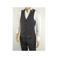 Men's RENOIR Vest Wool 140's Adjustable, Full Lining 508 - 3 Mid Gray - J.Valintin Men's Wear Legend - 80069