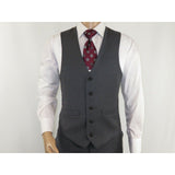 Men's RENOIR Vest Wool 140's Adjustable, Full Lining 508 - 3 Mid Gray - J.Valintin Men's Wear Legend - 80069