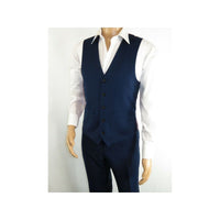 Men's RENOIR Vest Wool 140's Adjustable, Two Pockets 508 - 19 Navy Blue - J.Valintin Men's Wear Legend - 80059