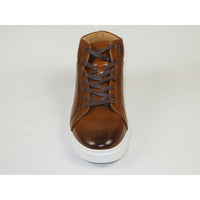 Men's Santino Luciano Ankle High Top Comfort Sneaker Dress Boot S - 2452 Cognac - J.Valintin Men's Wear Legend - S2452 - Cognac - 8.5