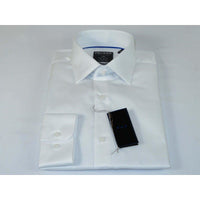 Men's Shirt Christopher Lena PROPER 100% Cotton Wrinkle Free p720ttsr white Slim - J.Valintin Men's Wear Legend - 92465