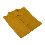 Mens Stacy Adams Italian Style Knit Woven Shirt Short Sleeves 71010 Gold - J.Valintin Men's Wear Legend - 71010 - Gold - M