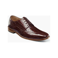 Men's Stacy Adams Shoes Crocodile Leather Print GABARDO 25681 - 221 Cognac - J.Valintin Men's Wear Legend - 25681 - 221 - 7M