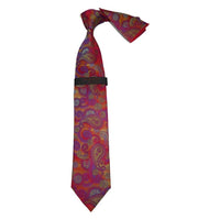 Mens Steven Land 100% Woven Silk Big Knot Tie and Hankie Set BW2430 - 18 Multi - J.Valintin Men's Wear Legend - BW2430 - 18