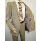 Men's Suit by Giorgio Cosani Textured Wool/Cashmere Blend 901 - 14 Beige 40 Long - J.Valintin Men's Wear Legend - 30114