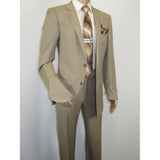 Men's Suit by Giorgio Cosani Textured Wool/Cashmere Blend 901 - 14 Beige 40 Long - J.Valintin Men's Wear Legend - 30114