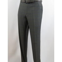 Mens Suit RENOIR English Window Pane Classic Fit Business 292 - 2 Gray Blue - J.Valintin Men's Wear Legend - 19068