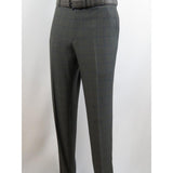 Mens Suit RENOIR English Window Pane Classic Fit Business 292 - 2 Gray Blue - J.Valintin Men's Wear Legend - 19068