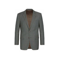 Mens Suit RENOIR English Window Pane Classic Fit Business 292 - 2 Gray Blue - J.Valintin Men's Wear Legend - 19068