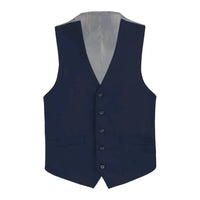 Men's Suit Separate Vest V - neck Adjustable Strap 5Button 2Pockets 201 - 19 Navy - J.Valintin Men's Wear Legend - 201 - 19 - Navy Vest - 36