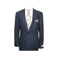 Men's Summer Linen Suit Apollo King Half Lined 2 Button European LN2 Navy Blue - J.Valintin Men's Wear Legend - 19212