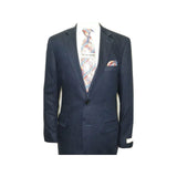 Men's Summer Linen Suit Apollo King Half Lined 2 Button European LN2 Navy Blue - J.Valintin Men's Wear Legend - 19212