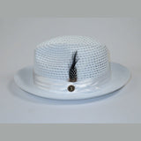 Men's Summer Spring Braid Straw style Hat by BRUNO CAPELO JULIAN JU901 White - J.Valintin Men's Wear Legend - 100393