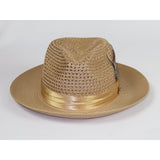 Men's Summer Spring Braid Straw style Hat by BRUNO CAPELO JULIAN JU904 Camel - J.Valintin Men's Wear Legend - Ju904 - Camel - S