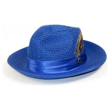 Men's Summer Spring Braid Straw style Hat by BRUNO CAPELO JULIAN JU922 Royal - J.Valintin Men's Wear Legend - 100425