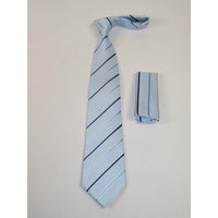 Men's Tie and Hankie Set Soft Microfiber Silky Vito Rofolo by J.Valintin VTR - 23 - J.Valintin Men's Wear Legend - VTR - 23