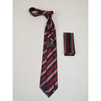 Men's Tie and Hankie Set Soft Microfiber Silky Vito Rofolo by J.Valintin VTR - 57 - J.Valintin Men's Wear Legend - VTR - 57