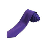 Mens Tie ZENIO By Stacy Adams Slim Narrow Twill Woven Soft Silky Z15 Purple - J.Valintin Men's Wear Legend - 24769