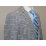 Men's US Polo Sport coat 8911j Black white Hounds - tooth with blue Plaid 42 Long - J.Valintin Men's Wear Legend - 20478