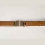 Mens VALENTINI Leather Belt Automatic Adjustable Removable Buckle RT035 Tan - J.Valintin Men's Wear Legend - 92195