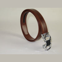 Mens VALENTINI Leather Belt Automatic Adjustable Removable Buckle V506S Cognac - J.Valintin Men's Wear Legend - 18896