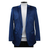 Men's Velvet Sports Coat Grammy Amy Award By BASSIRI , LEONARDI J1042 Royal Blue - J.Valintin Men's Wear Legend - 92653