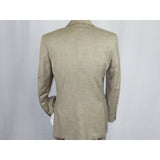 Mens Vitali Three Piece Suit Vested Shiny Sharkskin M3090 Beige oatmeal Classic - J.Valintin Men's Wear Legend - 31255