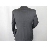 Men's Wool Cashmere Sharkskin Suit Giorgio Cosani Two Button 901 Charcoal Gray - J.Valintin Men's Wear Legend - 2348