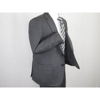 Men's Wool Cashmere Sharkskin Suit Giorgio Cosani Two Button 901 Charcoal Gray - J.Valintin Men's Wear Legend - 2348