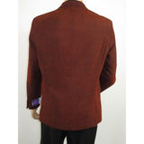 Men's Zacchi Sport Coat Patch Elbow Chenille Velveteen Bryan Cognac Rust - J.Valintin Men's Wear Legend - Bryan - Cognac - M