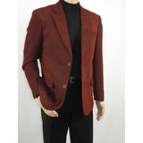 Men's Zacchi Sport Coat Patch Elbow Chenille Velveteen Bryan Cognac Rust - J.Valintin Men's Wear Legend - Bryan - Cognac - M