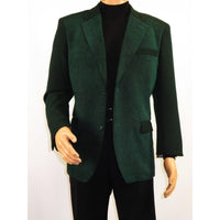 Men's Zacchi Sport Coat Patch Elbow Chenille Velveteen Bryan Green - J.Valintin Men's Wear Legend - Bryan - Green - M