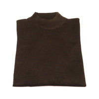 Mock Neck Merinos Wool Sweater PRINCELY From Turkey Soft Knits 1011 - 00 Brown - J.Valintin Men's Wear Legend - 1011 - 00 - Brown - M