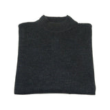 Mock Neck Merinos Wool Sweater PRINCELY From Turkey Soft Knits 1011 - 00 Charcoal - J.Valintin Men's Wear Legend - 1011 - 00 - Charcoal - M