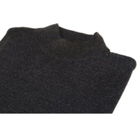 Mock Neck Merinos Wool Sweater PRINCELY From Turkey Soft Knits 1011 - 00 Charcoal - J.Valintin Men's Wear Legend - 1011 - 00 - Charcoal - M