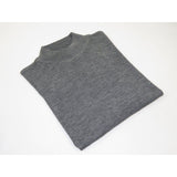 Mock Neck Merinos Wool Sweater PRINCELY From Turkey Soft Knits 1011 - 00 Gray - J.Valintin Men's Wear Legend - 1011 - 00 - Gray - M