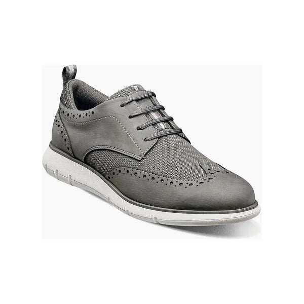 Nunn Bush Stance Knit Wingtip Oxford Walking Shoes Gray Multi 85072 - 062 - J.Valintin Men's Wear Legend - 85072 - 062 - 7