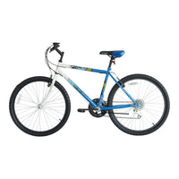 Titan Pioneer 18-Speed Steel Men's Mountain Bike, Blue White Fast Shipping